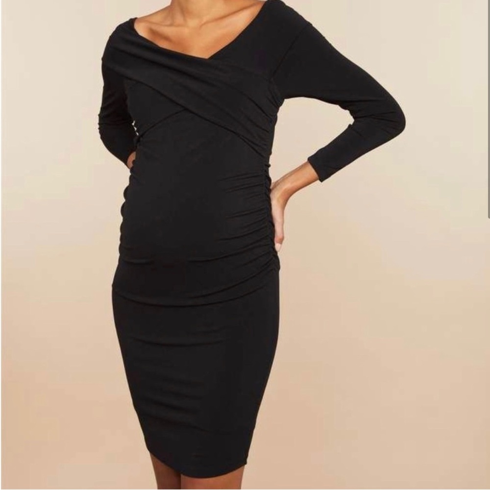 Black maternity dress